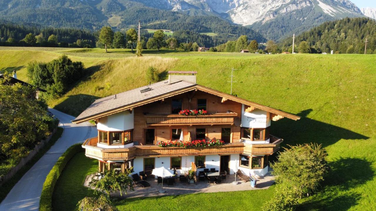 Appartementhaus Zum Schneider Scheffau am Wilden Kaiser Exterior foto